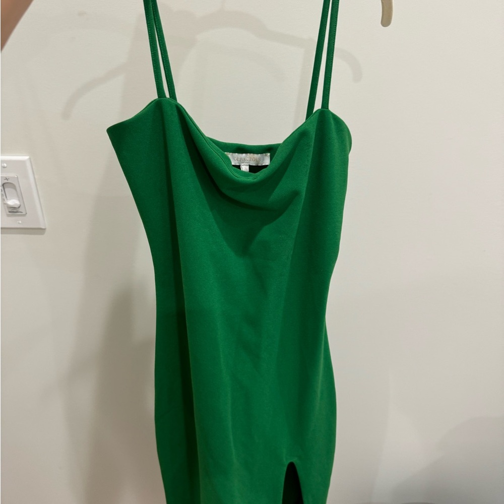 Olivaceous Green Midi Dress